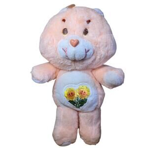 Vintage Kenner 1983 Friend Sunflower Bear Peach 13"